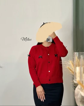 بلوز کاردیگان بافت پاپیون