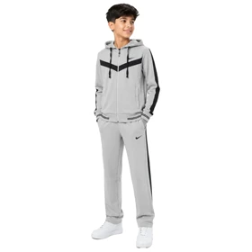 ست سویشرت و شلوار گرمکن بچگانه نایک مدل DS-Dri Fit-5E0534 طوسی