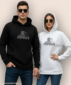 هودی مردانه و زنانه اصیل ایرانی طرح پاسارگاد کد 1016