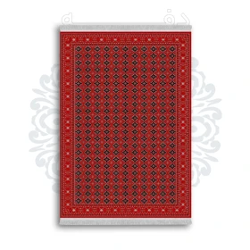 *جدید* فرشینه از جنس پارچه شانل مخمل ترک طرح فانتزی برند دفه کد 603