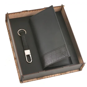 ست هدیه مردانه چرم یلسان مدل پارلا کد KIYA-PRM-072