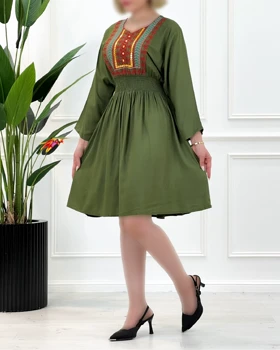 پیراهن هندی نخی