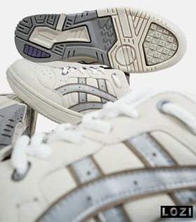 کفش کتانی مردانه کرم طوسی ASICS TIGER RUNNER II