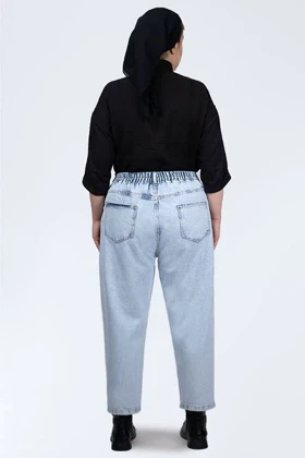 شلوار مام جین سایز بزرگ