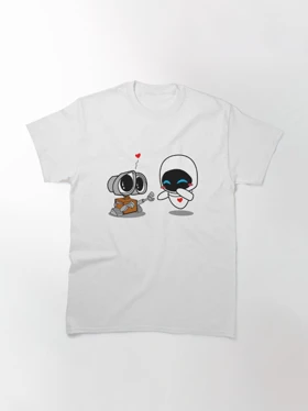 تیشرت وال ای | Wall-e and Eve Classic کد 235495