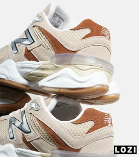 کفش کتانی مردانه و زنانه کرم قهوه ای NEW BALANCE 9060