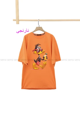 تیشرت لانگ کارتونی چاپی