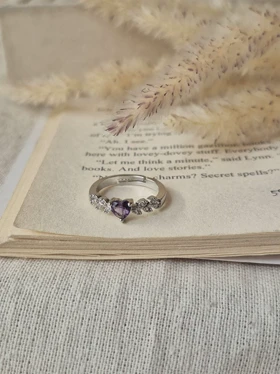 انگشتر جواهری فری سایز بنفش