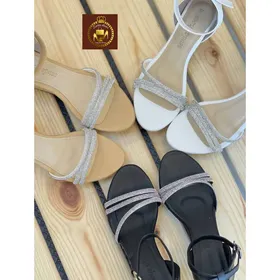 صندل لژدار نگینی مجلسی زنانه دورمچی وانا