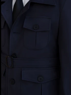 بارانی سرمه‌ای کد r117