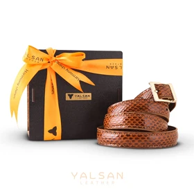 کمربند زنانه چرم یلسان مدل آتیس کد 052-MRV