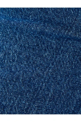 شلوار جیب کوتاه جیب کوتاه قالب کمر بلند - شلوار جین Culotte 5SAL40057MD