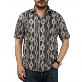 پیراهن آستین کوتاه بوکله مردانه مدل 61119128