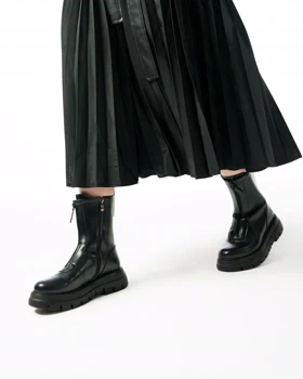 نیم بوت زنانه استرادیواریوس مدل 00009-Stradivarius-Flat-Ankle-Boots
