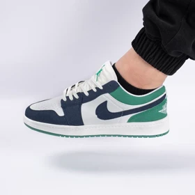 کفش کتانی اسپرت مردانه رنگ سرمه ای فسفری مدل نایک NIKE Jordan 1 Sketch