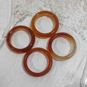 حلقه عقیق نارنجی(کارنلین)