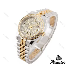 ساعت مچی رولکس دیت جاست صفحه نگین w-9323