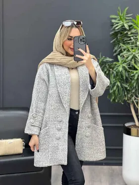 پالتو یقه آرشال آستین پاگن