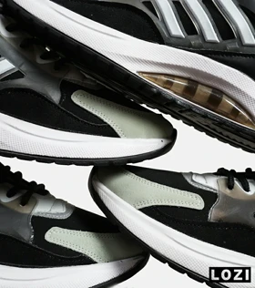کفش کتانی مردانه مشکی سفید ADIDAS UltraBoost