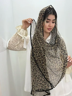 شال چاپی پلنگی