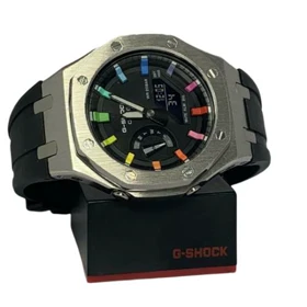 ساعت جی شاک قاب فلزی موتور ژاپن مدل G-Shock GA-2100
