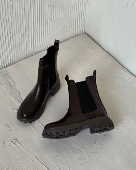 نیم بوت چلسی – قهوه ای  کد 1200141