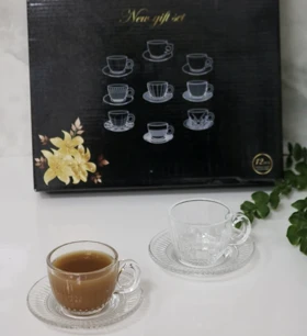 ست فنجان و نعلبکی چای خوری طرحدار