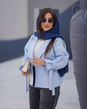 کت کراپ مدل آستین بندی کد 802
