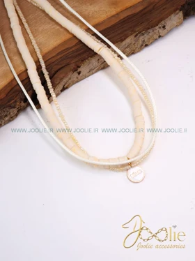 گردنبند زنانه فشن مدل واشر کد N3133 (شیری)