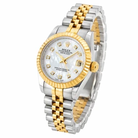 ساعت زنانه رولکس دیت جاست Rolex-3185-L طراحی کلاسیک و شیک