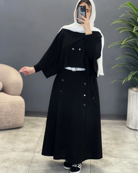 کت و دامن پاپیون بهاره لینن