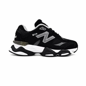 کفش و کتانی زنانه و دخترانه چرم طبیعی مدل نیوبالانس 9060 NEW BALANCE رنگ مشکی کد 8940
