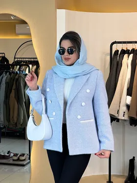 کت لمزور شش دکمه آبی 120312