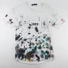 تیشرت مردانه طرح آبرنگی OFF