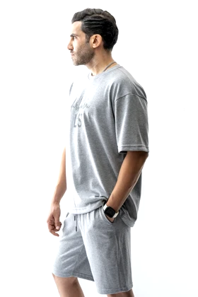 تیشرت آستین کوتاه باکسی مردانه