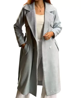 ترنچ کت پالتویی آستردار کد pl003 برند ردا