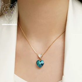 گردنبند نگین قلب سوارسکی اورجینال
