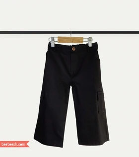 شلوار کتان 6 جیب مشکی