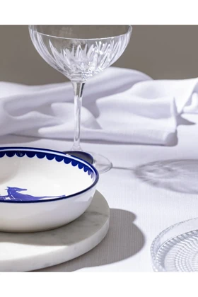 بشقاب سرو Madame Coco مدل Reve Bleu Tierra چینی استخوانی