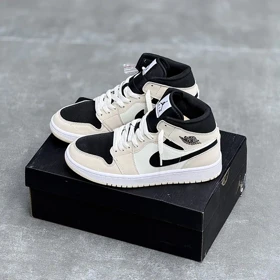 کفش نایک ایر جردن وان ساق‌دار کرم مشکی Nike Air Jordan 1 High Cream Black