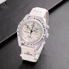 ساعت امگا سواچ سفید Omega x Swatch Speedmaster M00-M2 (صدفی)
