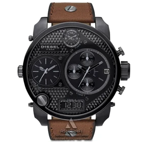 ساعت دیزل بند چرمی Diesel DZ-7214BK