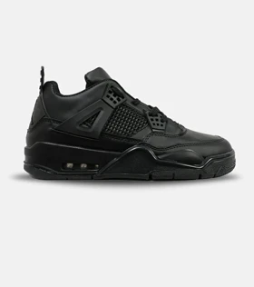 کتانی ساق‌دار مردانه و زنانه مشکی Nike air jordan 4