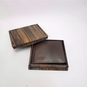 کیف پول چرم مردانه کد 2118 (قهوه ای تیره)