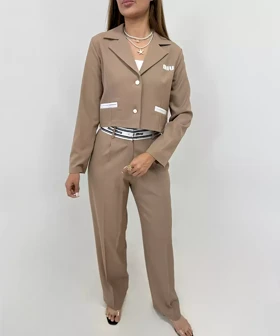 ست کراپ کت و شلوار کد Su001 برند ردا