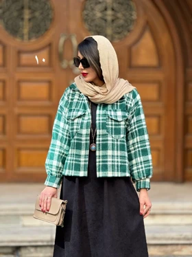 ست پیراهن مانتویی و کت شانل آلا