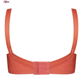 سوتین زنانه طرح برگی درشت مدل بدون فنر گلبهی کد 5053