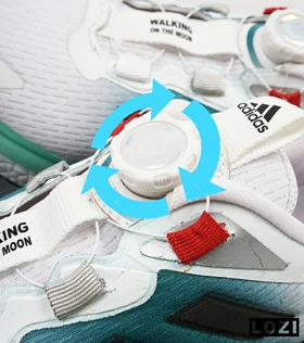 کفش کتانی مردانه و زنانه سفید آبی ADIDAS Solar disk