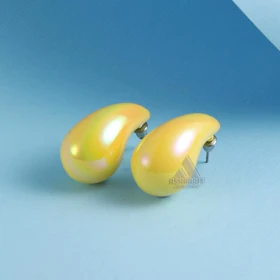 گوشواره اشکی زنانه Teardrop Earrings L (زرد)