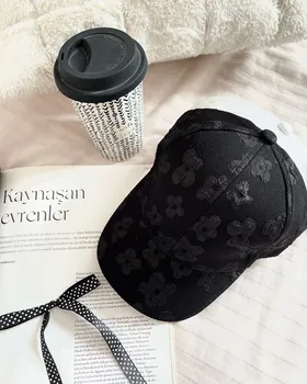کلاه کتان گل ژاکارد